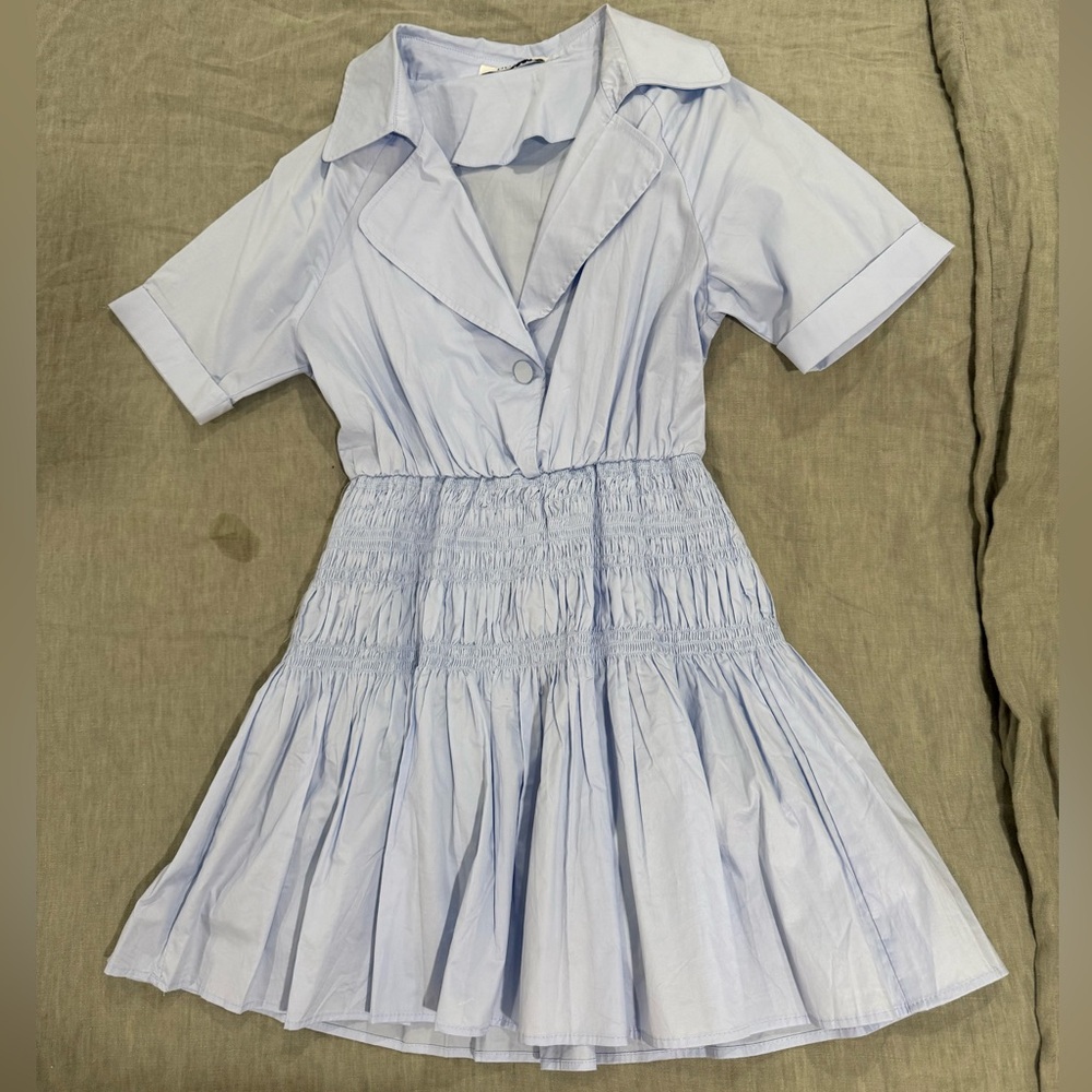Baby blue mini dresss